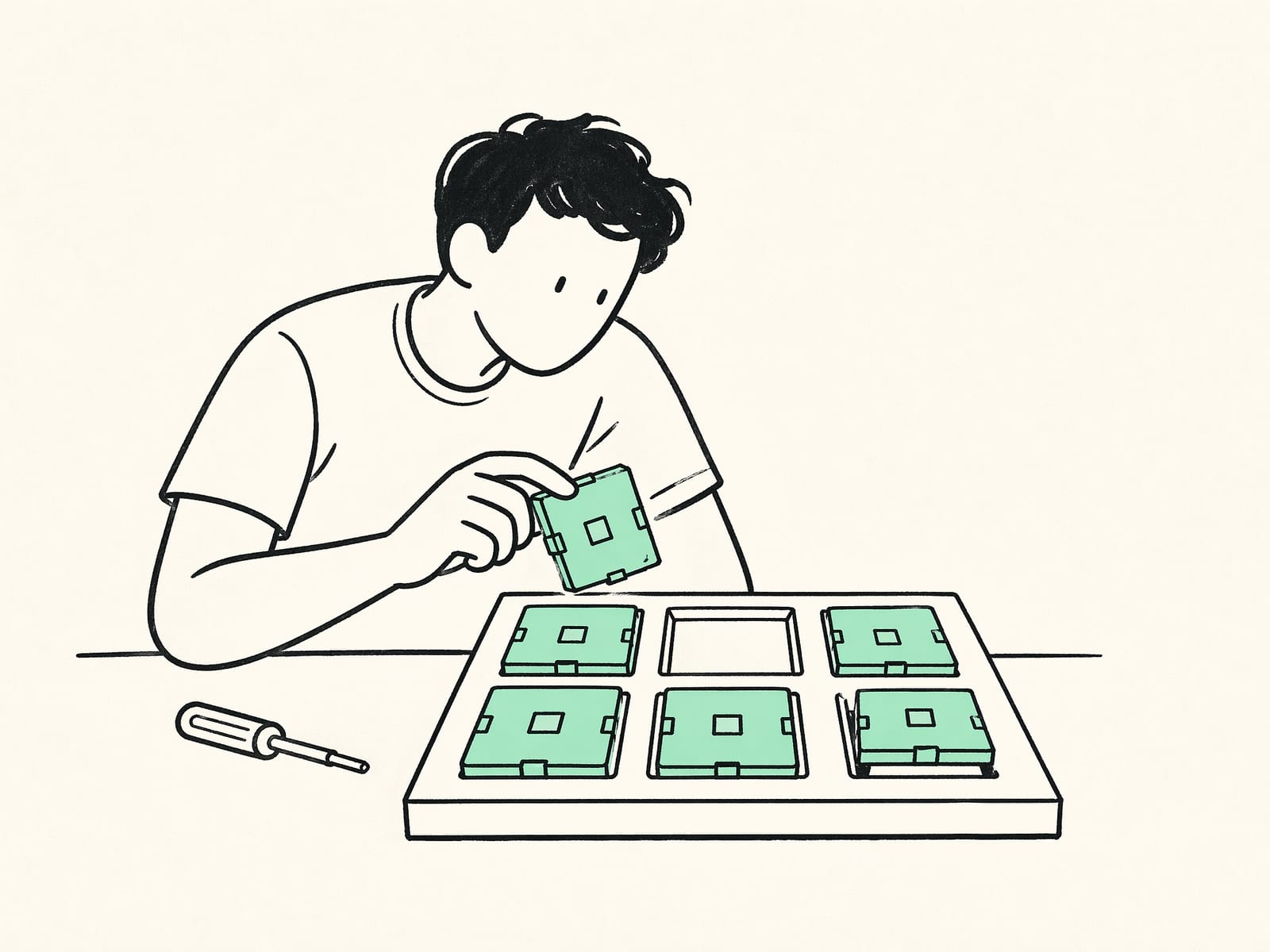 Abstract visualization of a Claude agent routing work to specialist subagents